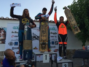 Classic luge podium Salzadella 2015